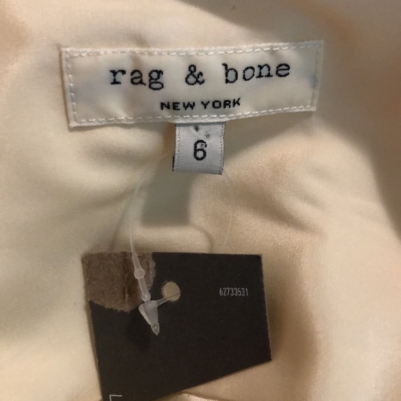 RAG & BONE size 6 Silk Tunic Ecru Metal Buttons Romantic Breathable Elegant $249 - Picture 12 of 12
